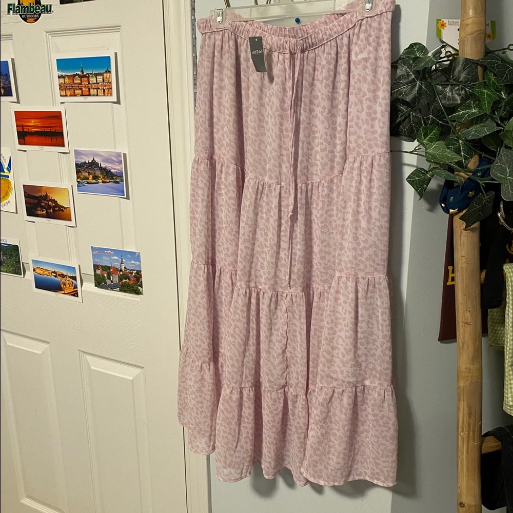 Aerie Light Pink Maxi Skirt